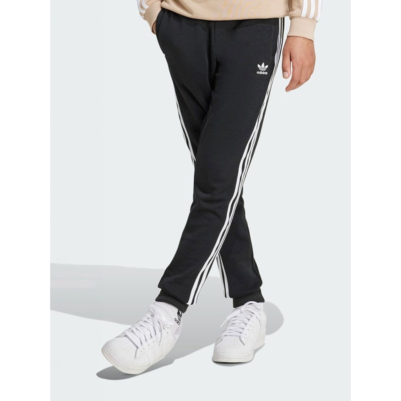 Adicolor Trefoil Black Pants (Boys 7-14)