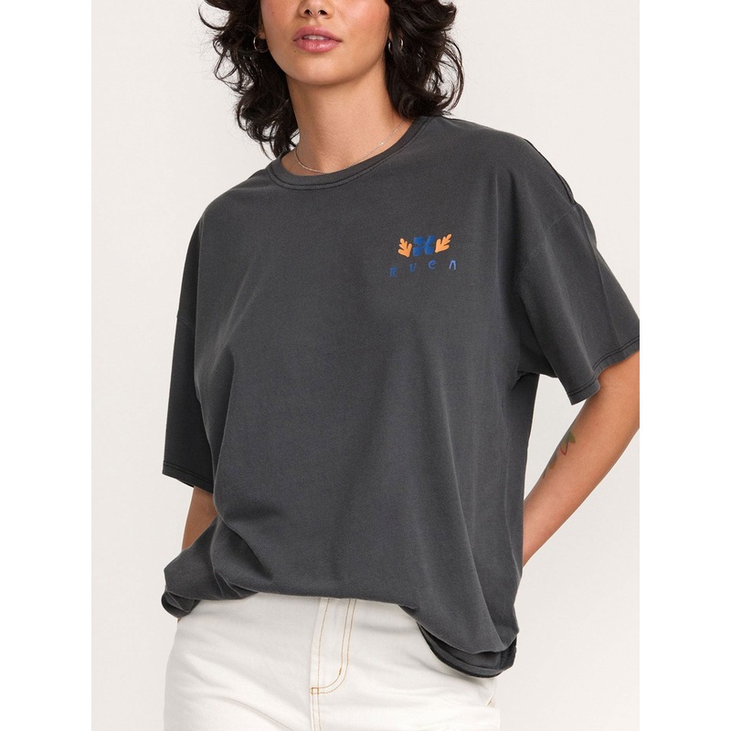 Baggie Washed Black T-Shirt|XS|SM|MED|LRG|WASHED BLACK (WAA)