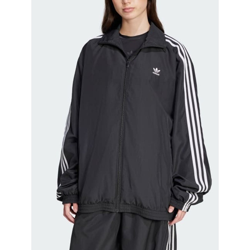 Track Black Oversized Jacket|XS|SM|MED|BLACK