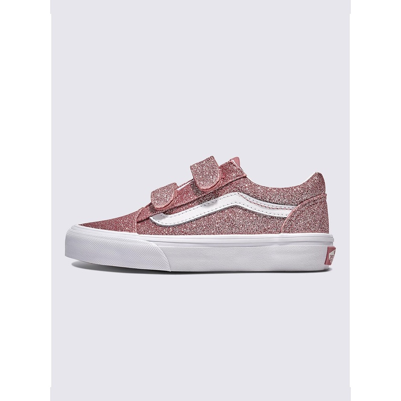Old Skool V Glitter Rose Gold Shoes (Kids)