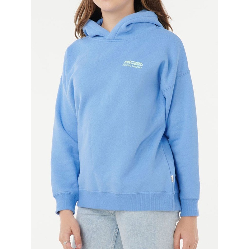 Surf Puff Hoodie (Girls 7-14)|08|10|12|14|BLUE (0070)|HOT PINK (0597)