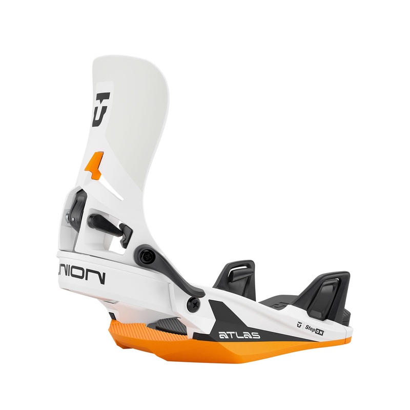 Atlas Step On Bindings|MED|LRG|WHITE/ORANGE