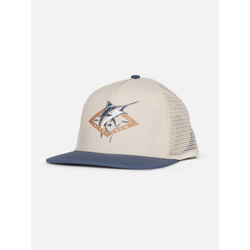 Show Off Trucker Snapback Hat|O/S|OYSTER/SLATE