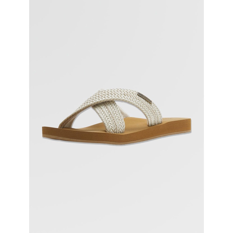 Double Cross Sandals|W06|W07|W08|W09|W10|W05|CREAM (CRM)|DARK BROWN (DBR)