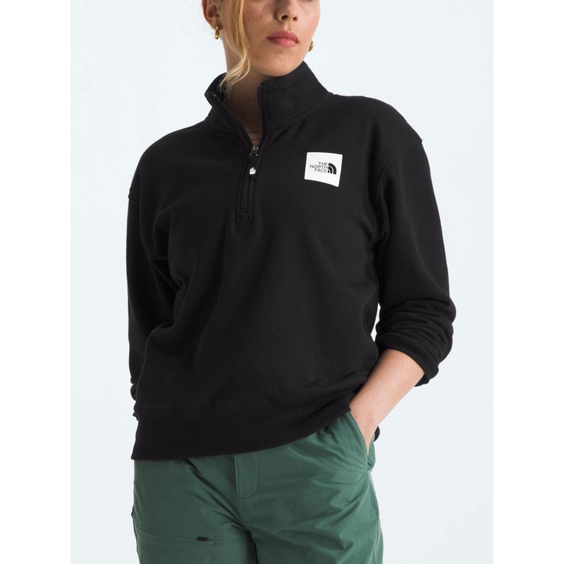 Box Half Dome 1/4 Zip Sweater|SM|MED|LRG|XL|TNF BLACK (JK3)|WHITE DUNE (QLI)|TNF LIGHT GREY HEATHER (DYX)