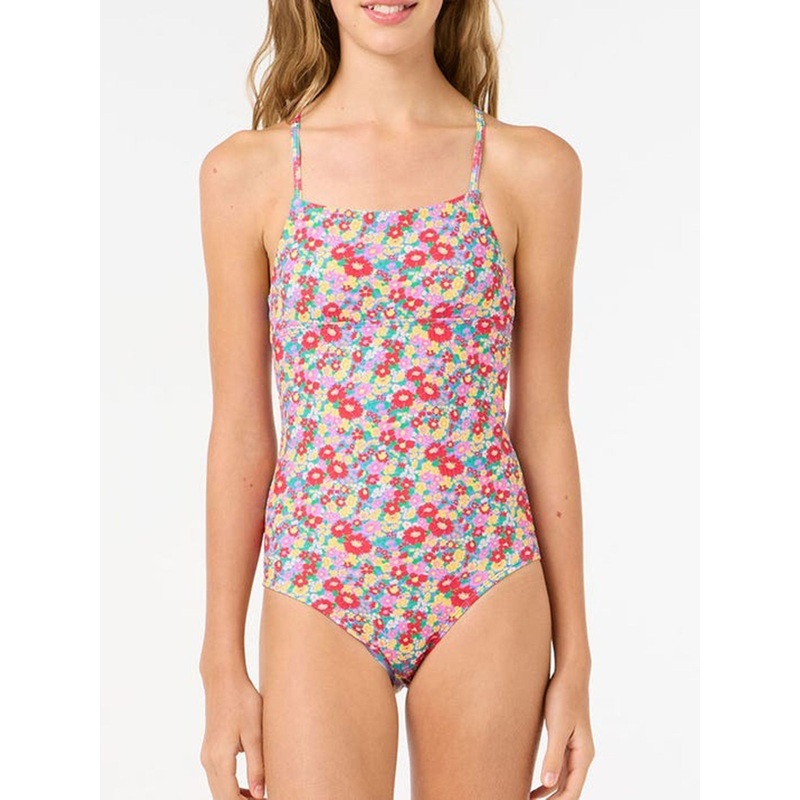 Las Dalias One Piece Swimsuit (Girls 7-14)