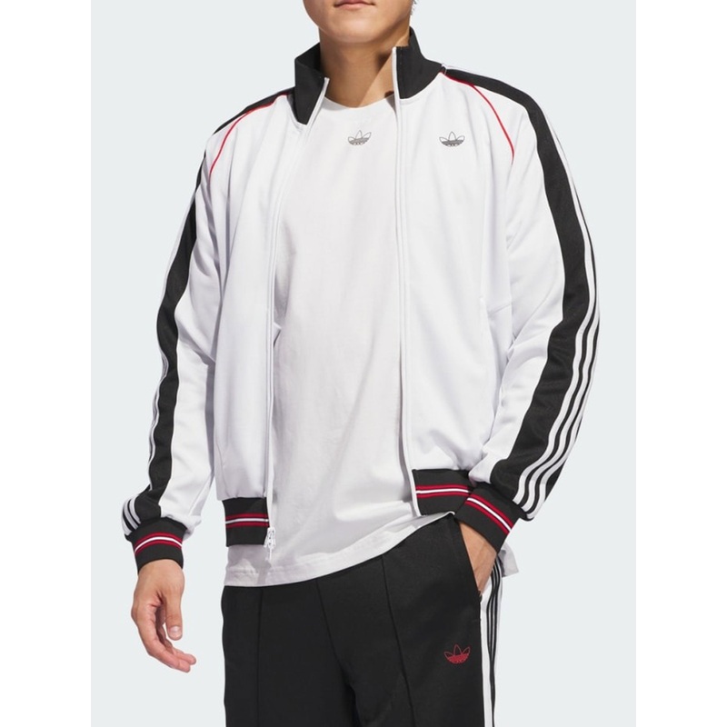 Skate Tyshawn Track Crystal White/Black/Better Scarlet Jacket