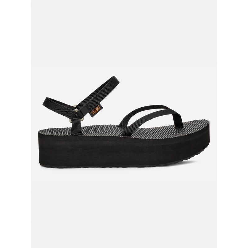 Flatform Slim Black Sandals|W06|W07|W08|W09|BLACK (BLK)