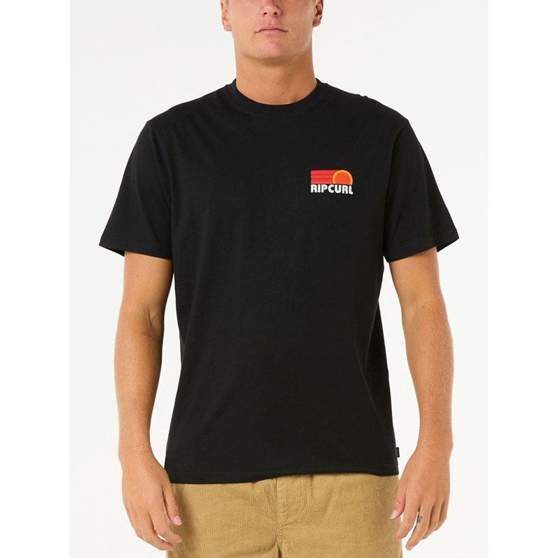 Surf Revival Stacked T-Shirt|XS|SM|MED|LRG|XL|XXL|WHITE (1000)|BLACK (0090)|LIGHT AQUA (8089)