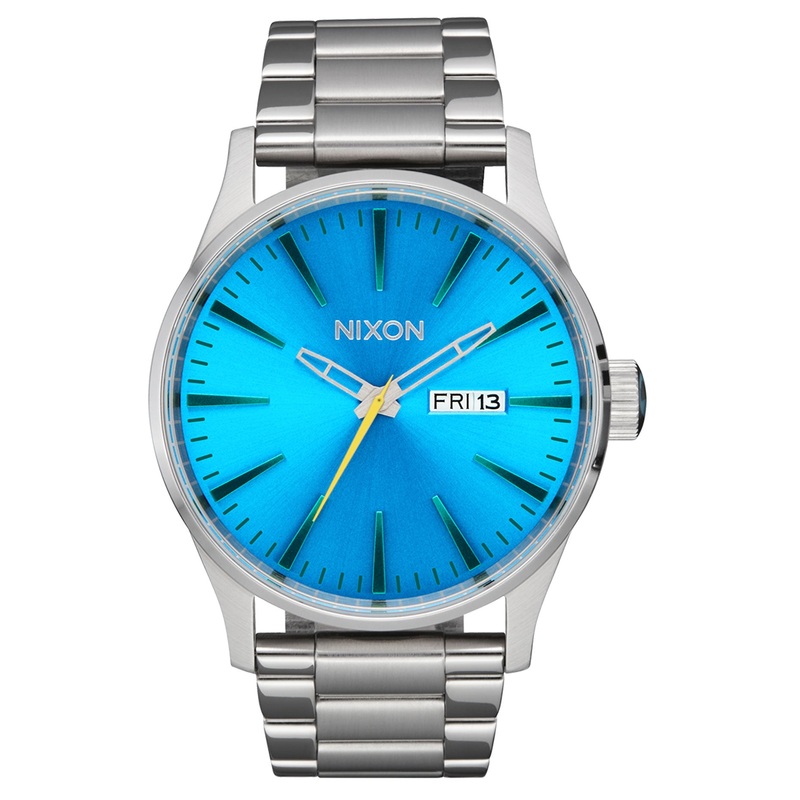 Sentry Stainless Steel Silver/Byron Blue Ombre Watch