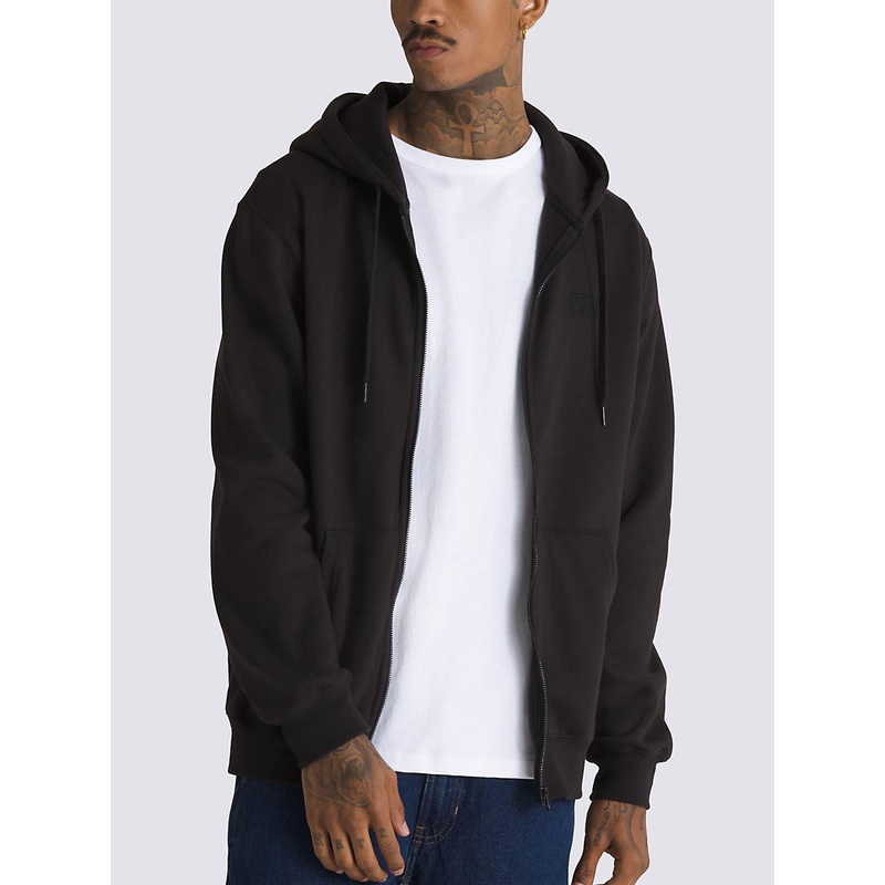 Zip Core Basic Hoodie|SM|MED|LRG|XL|XXL|BLACK (BLK)