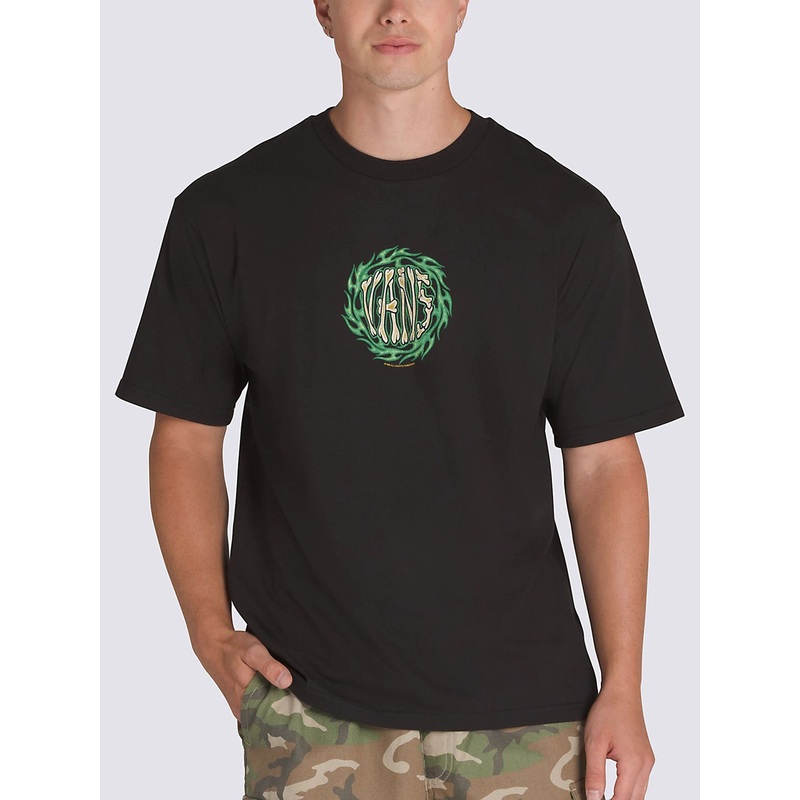 2K Flame T-Shirt|SM|MED|LRG|XL|XXL|BLACK (BLK)