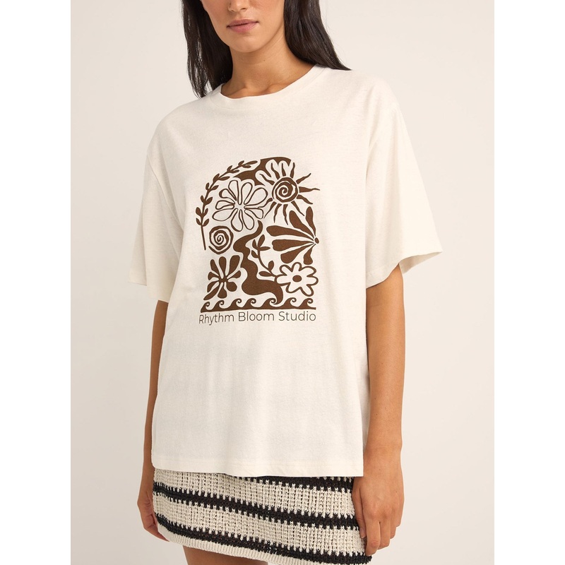 Bloom Studio T-Shirt|XS|SM|MED|LRG|VINTAGE WHITE