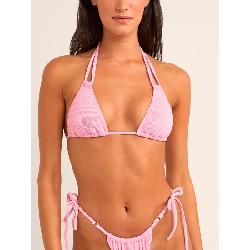 Isla Rib Double Strap Tri Bikini Top