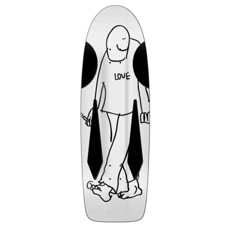 SSD Beamer Love White 10.75” Skateboard Deck