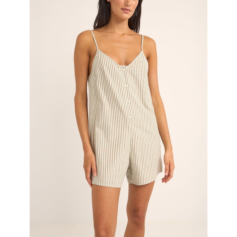 Valley Stripe Romper|XS|SM|MED|LRG|IVY