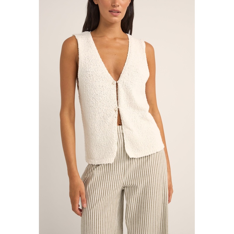 Adele Vest Top|SM|MED|LRG|WHITE