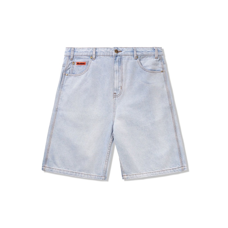 Baggy Denim Shorts|28|30|32|34|36|38|LIGHT BLUE|WASHED BLACK|WASHED INDIGO