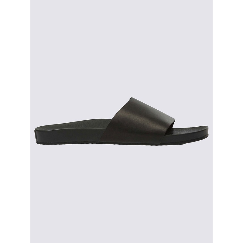 MTE Decon Slide Leather Black Sandals