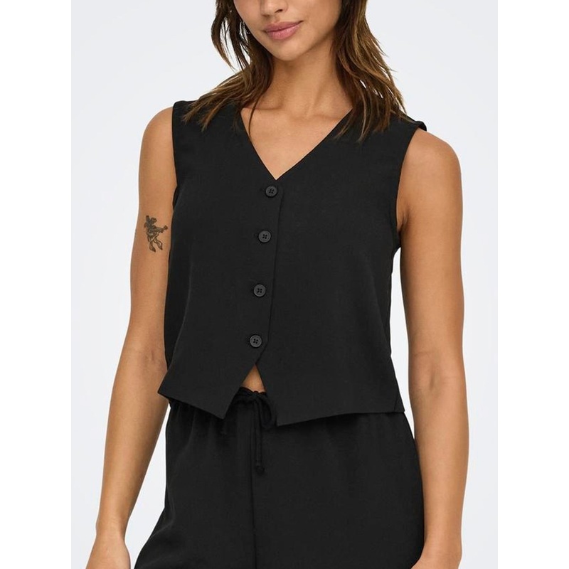 Thana Life Casual Vest|34|36|38|40|42|BLACK|TANNIN