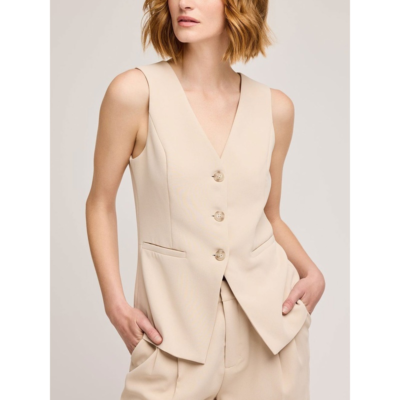 Vivian Vest Top|SM|MED|LRG|BONE