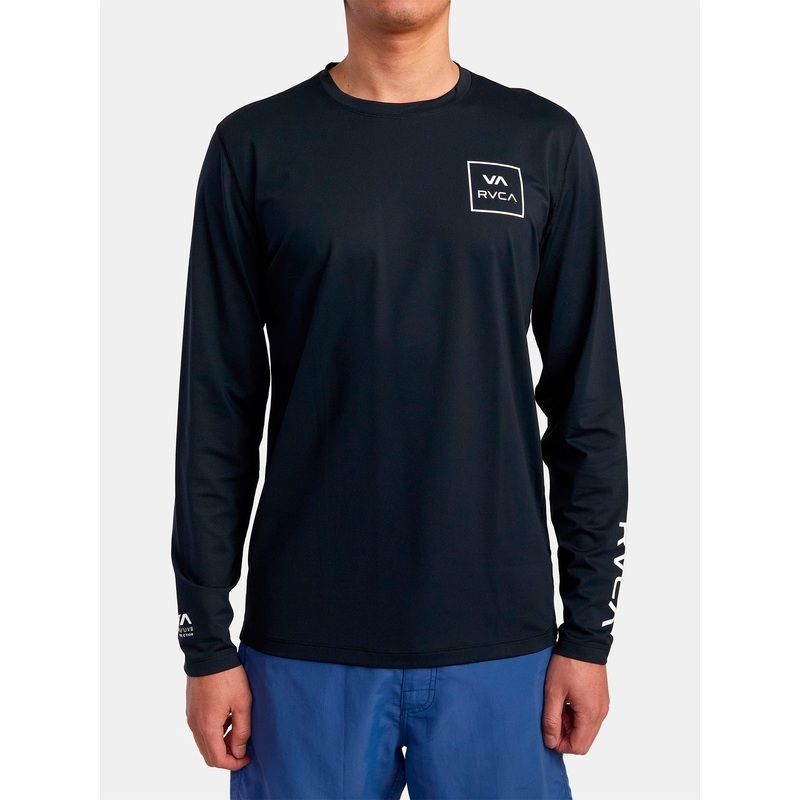 Surf Rashguard Long Sleeve|SM|MED|LRG|BLACK (BLK)