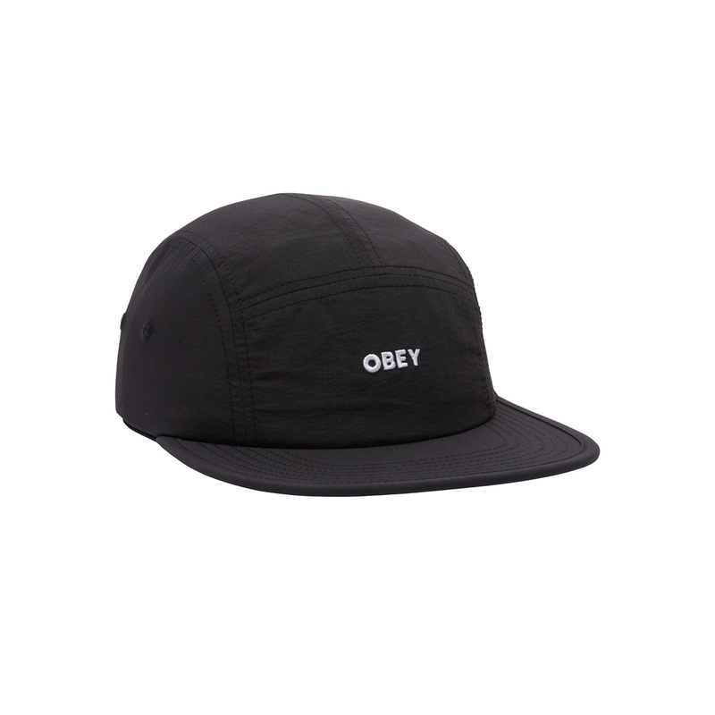 Bold Nylon Camp Hat|O/S|BLACK (BLK)|COBALT BLUE (COB)