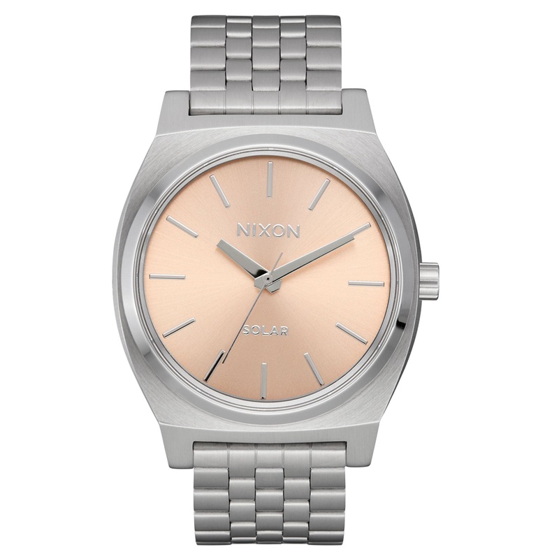 Time Teller Solar Silver/Salmon Watch
