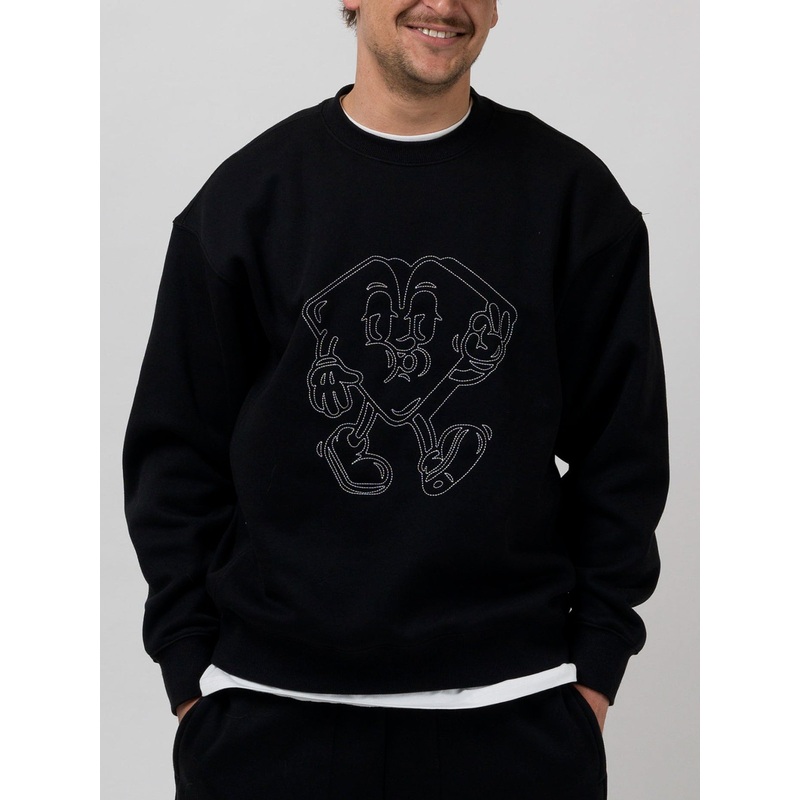 Big Man Crewneck|SM|MED|LRG|XL|XXL|BLACK