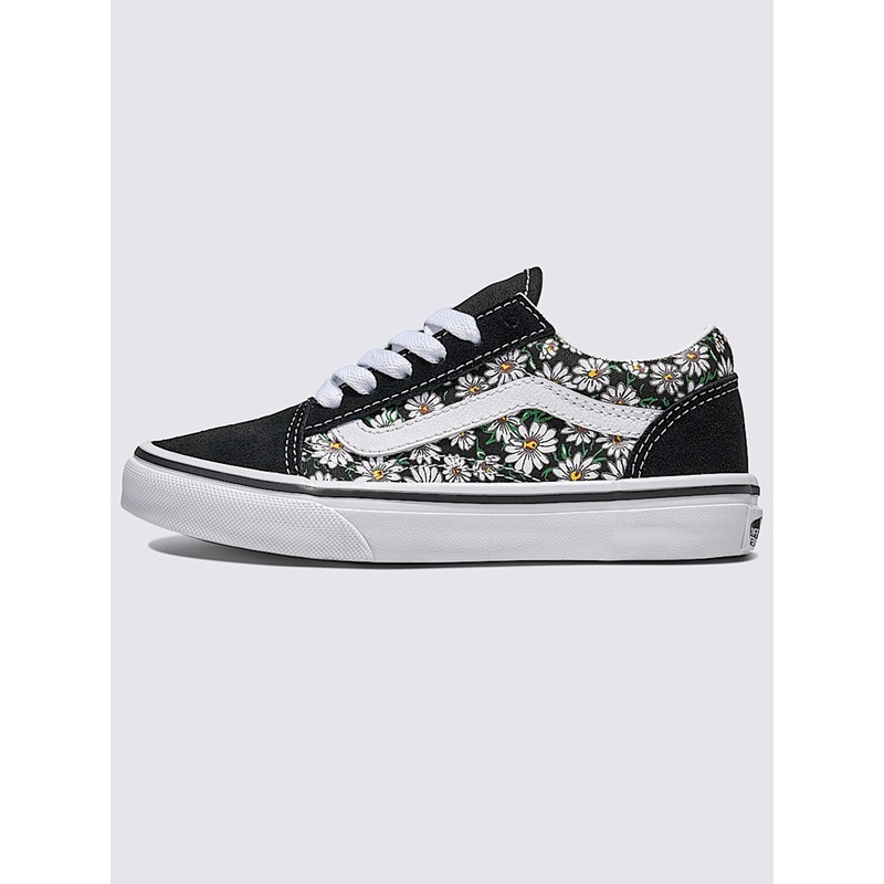 Old Skool Daisies Black/True White Shoes (Kids)
