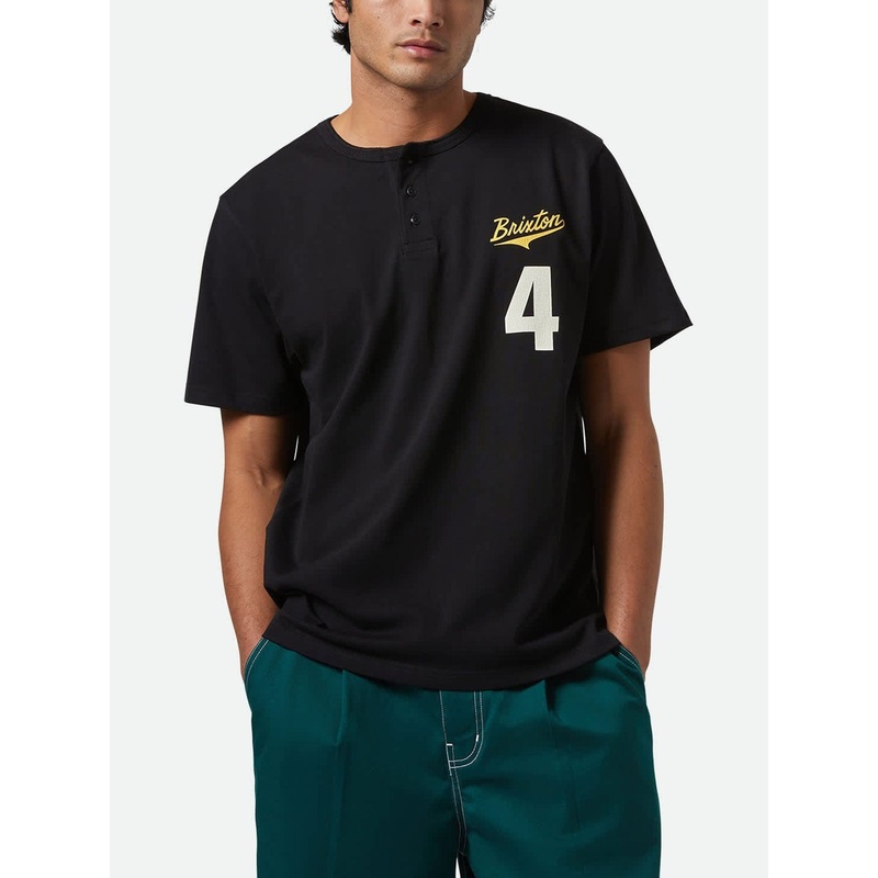 The League Baseball T-Shirt|MED|LRG|XL|BLACK/BLACK|HEATHER GREY ASH/WASHED NAVY