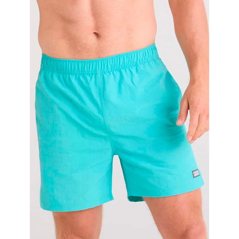 Go Coastal Volley 2N1 15 Turquoise Swim Trunk Shorts