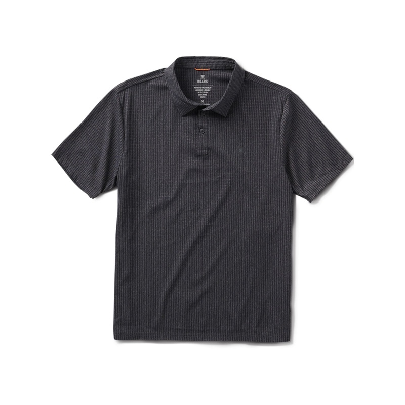 Bless Up Polo|MED|LRG|XL|BLACK (BLK)|FOREST STRIPE (FST)