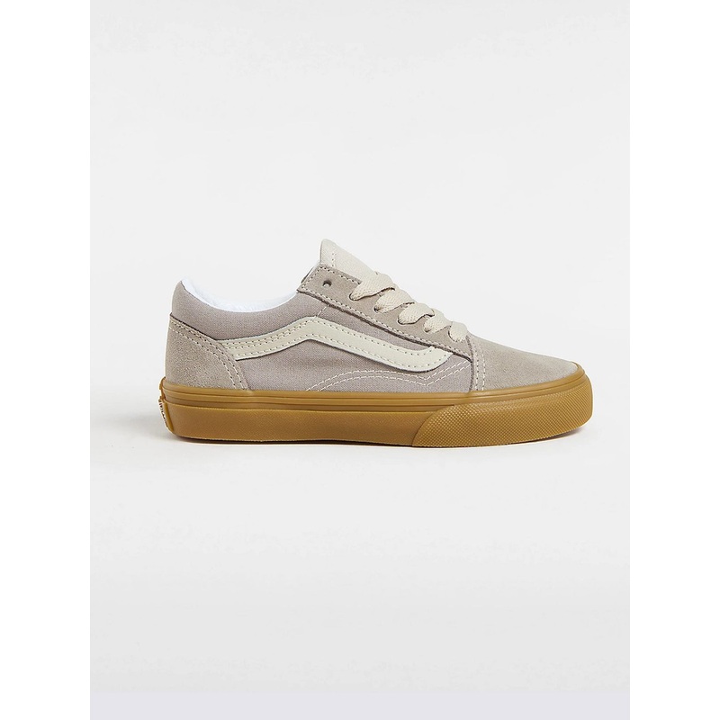 Old Skool Neutral Block Gray/Gum Shoes (Kids)