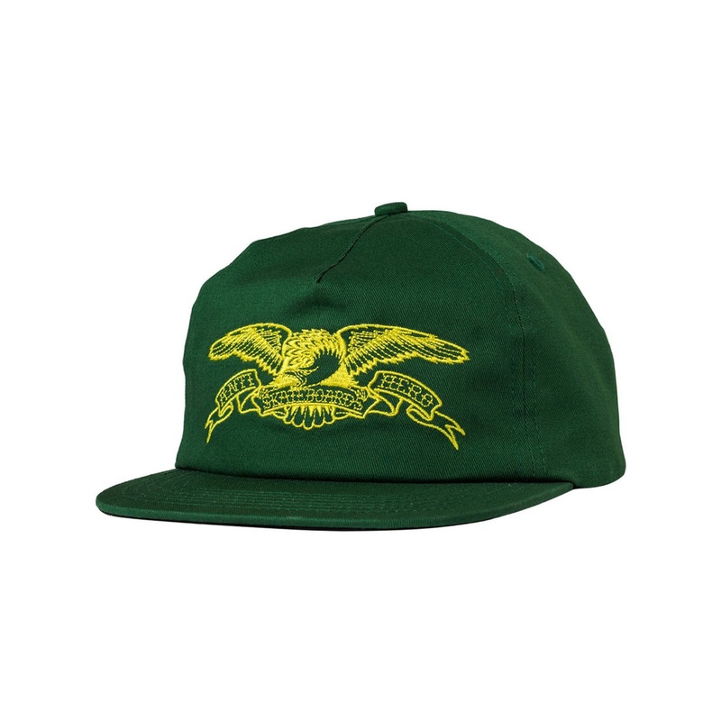Basic Eagle Snapback Hat|O/S|DARK GREEN/YELLOW|BROWN/ORANGE