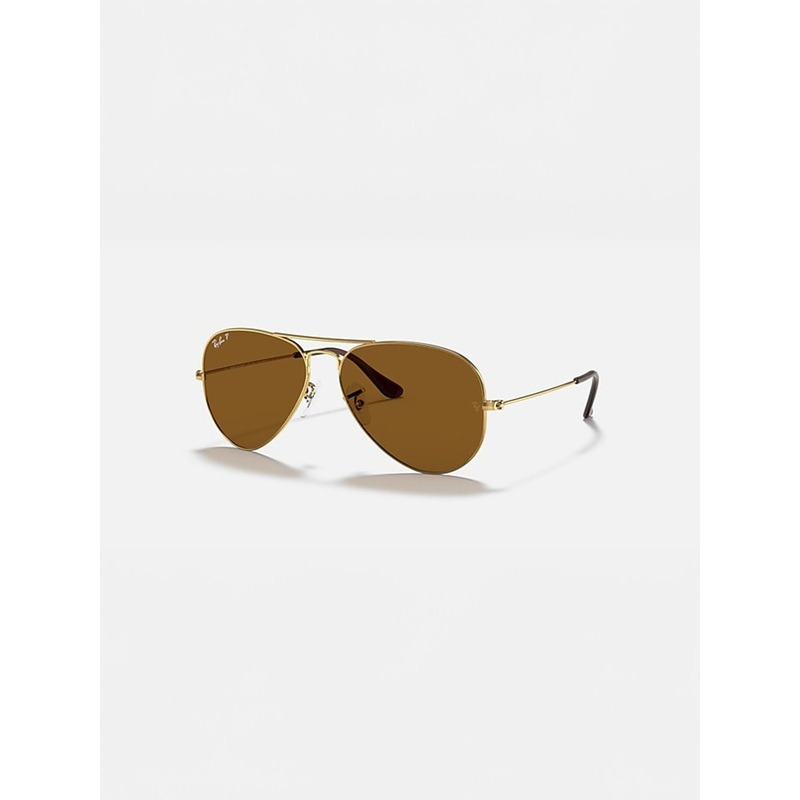 Aviator Arista Gold/Light Brown Gradient Sunglasses