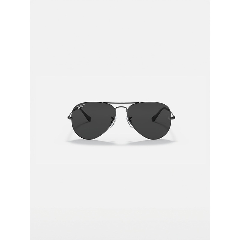 Aviator Total Black Polished Black/Black Sunglasses