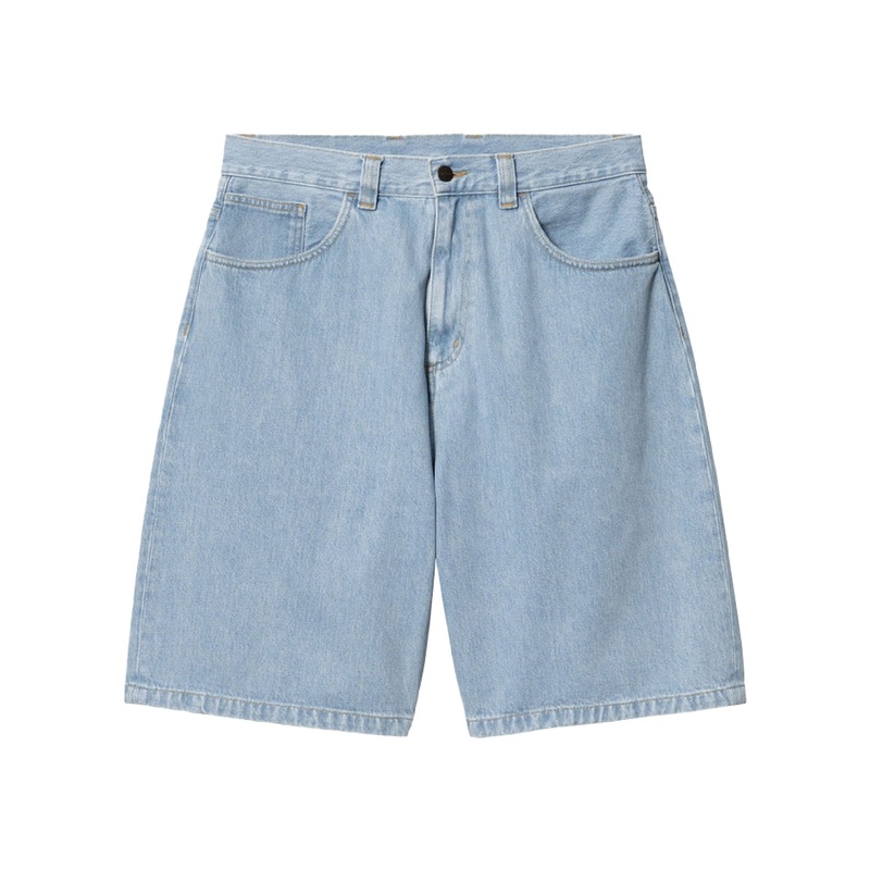 Brandon Blue Heavy Stone Bleached Shorts