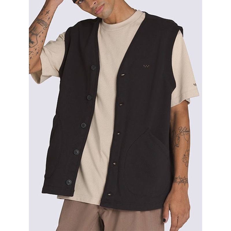 Skate Fleece Vest|SM|MED|LRG|XL|BLACK (BLK)