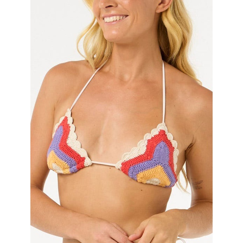 Cove Crochet Sliding Tri Bikini Top