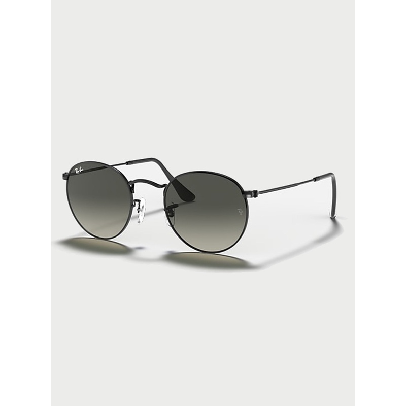 Round Metal Black/Grey Sunglasses