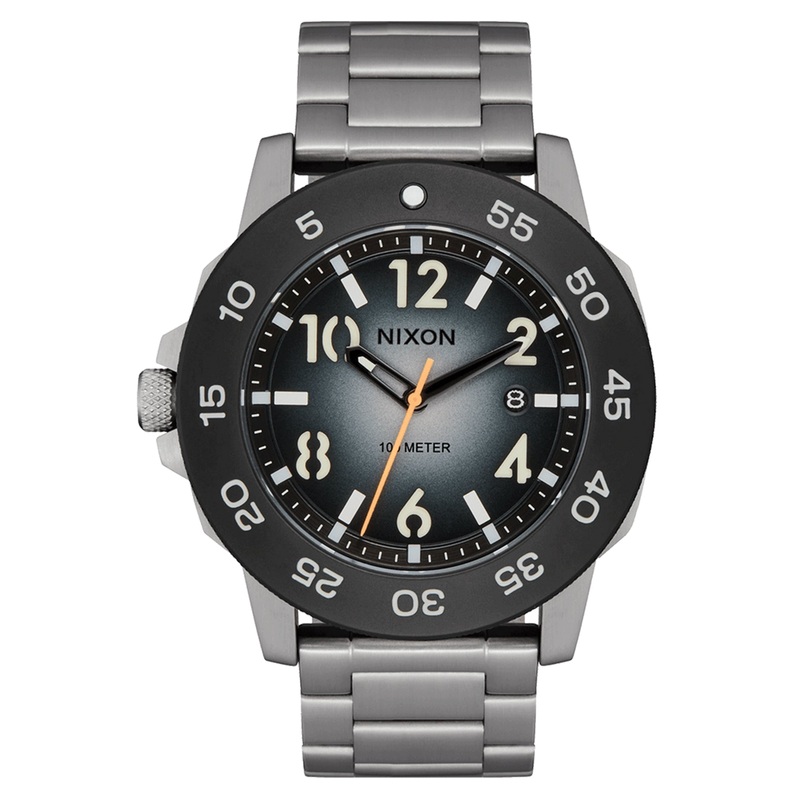 Smyth 44 Silver/Tunnel Black Ombre Watch