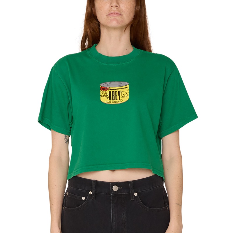 Canned Rage T-Shirt|XS|SM|MED|LRG|XL|DIGITAL BLACK (DGB)|GREEN TAMBOURINE (GTM)