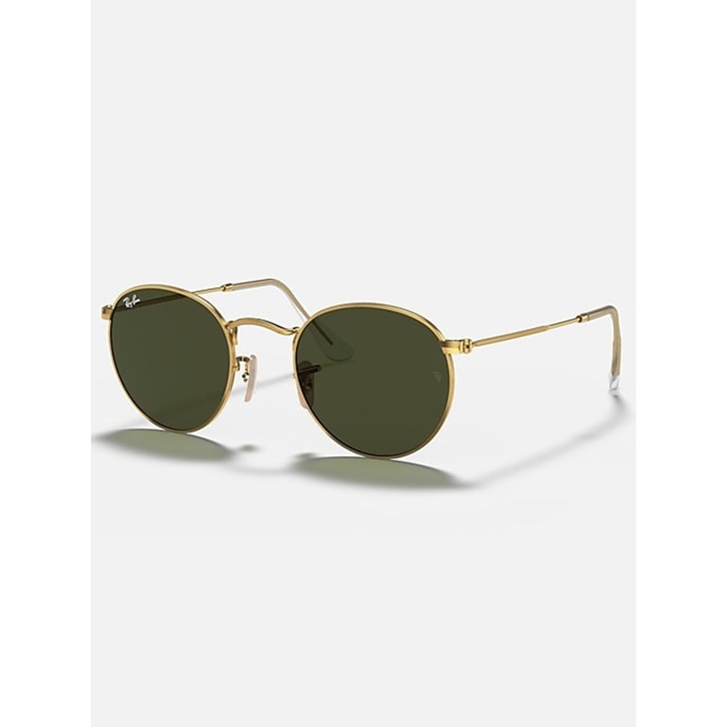 Round Metal Arista Gold/G-15 Green Sunglasses