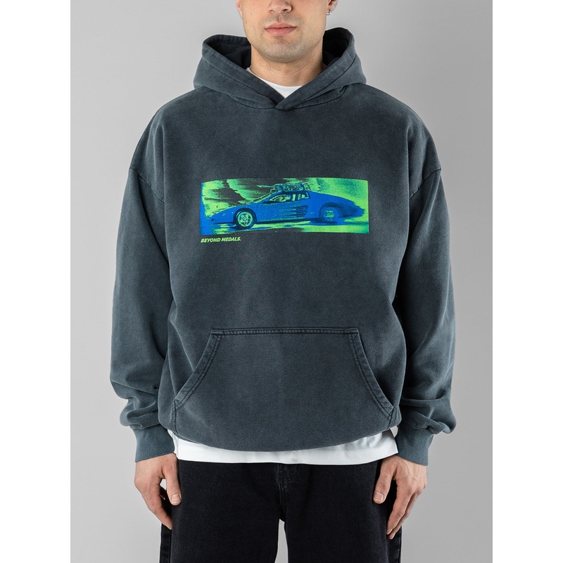 Acid Ski Hoodie|LRG|MED|XL|GREY