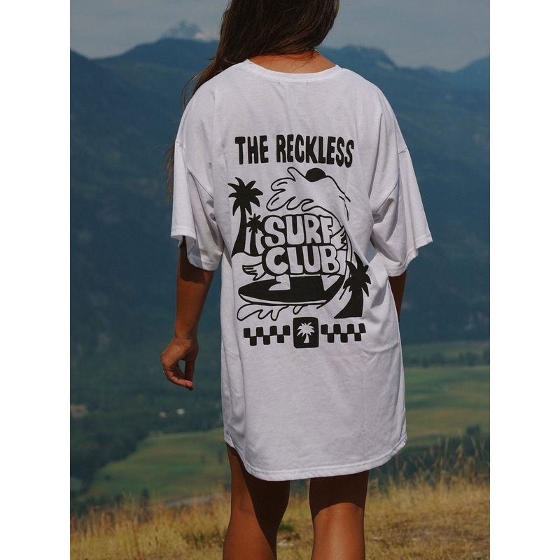 Surf Club Dress|XS|SM|MED|LRG|WHITE