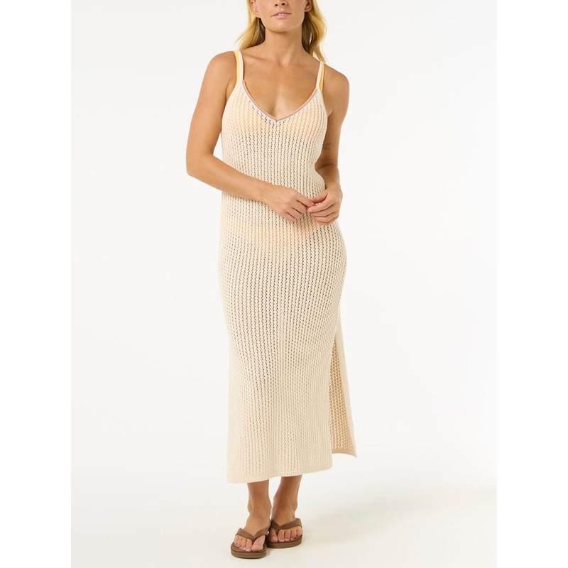 Cala Vadella Crochet Dress|SM|MED|OFF WHITE (0003)