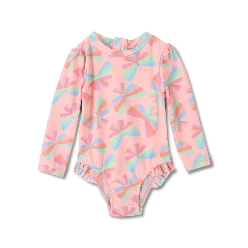 Saint Tropez One Piece Long Sleeve Rashguard (Infants)