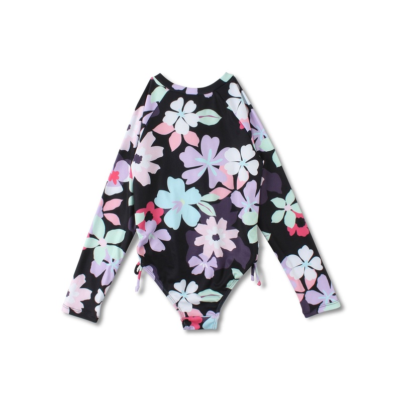 Surf Vibe One Piece Long Sleeve Rashguard (Girls 2-7)