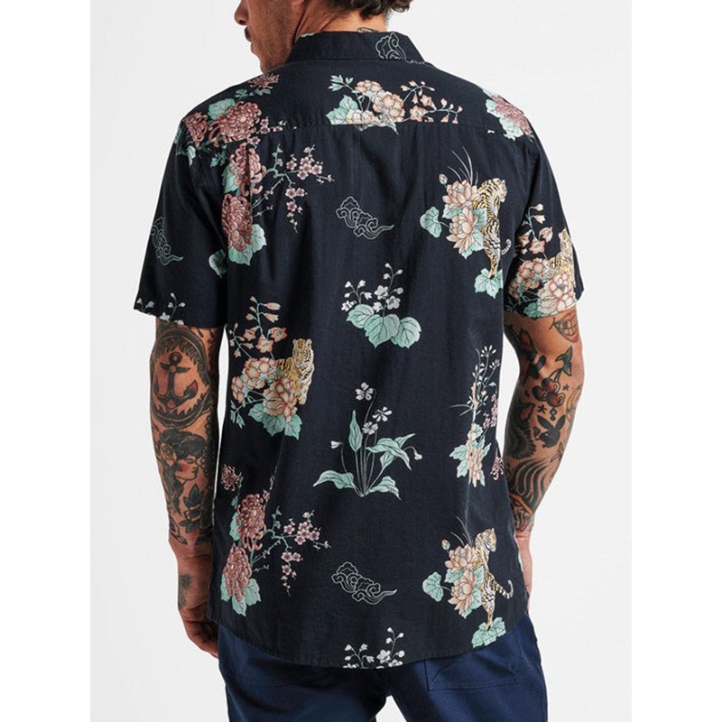 tiger-lotus-short-sleeve-buttondown-shirt_1 Tiger Lotus Short Sleeve Buttondown Shirt